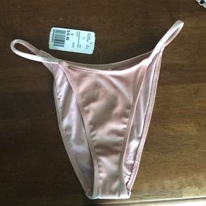 Forever 21 high-leg, velvet, bikini bottoms.